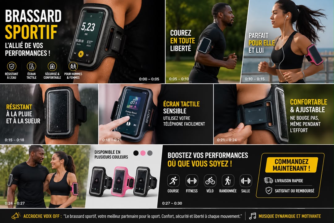 Brassard sport pour téléphone Anti-Chute™